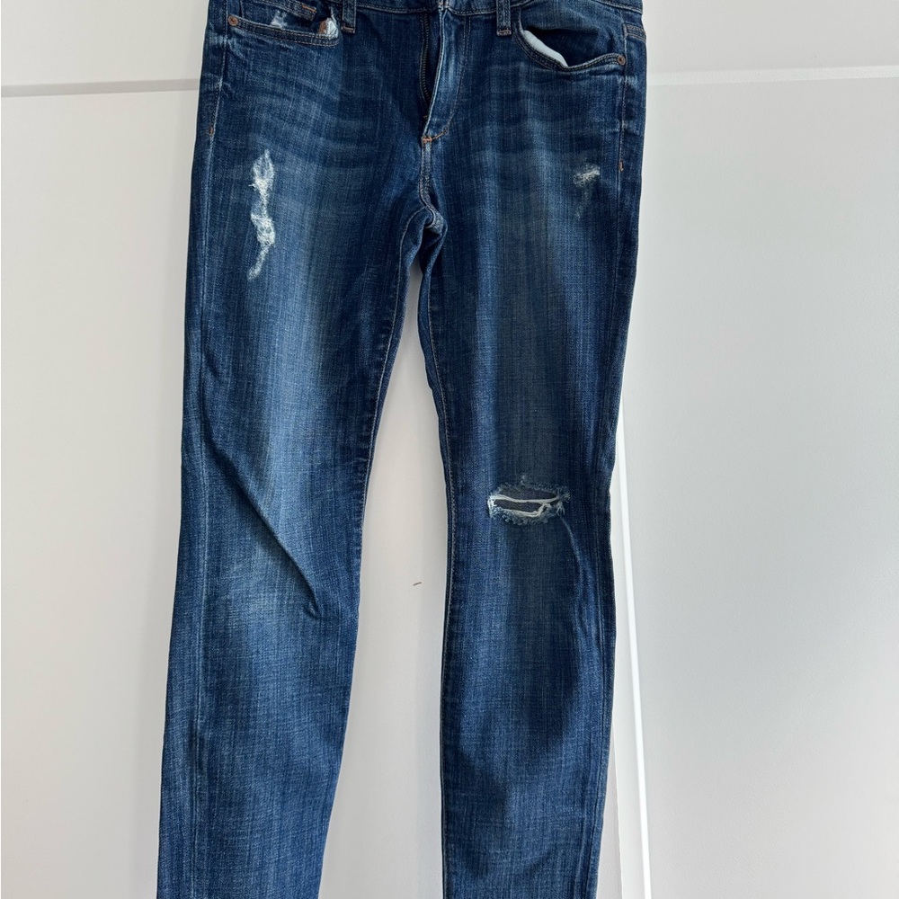 Joe’s “The Skinny” Distressed Blue Women's Jeans